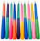 DIP DYE KERZEN SET 10 Stück Kerzen bunt mit Farbverlauf, Kerzen mehrfarbig in neon, pastell und bunt extra lang, Geschenk Frau, Freundin Mitbringsel Erwachsene, Geschenk Geburtstag Kollegin GLOWYBOX
