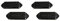 JOJEJUN 2 x Paar Schutzhüllen für Gitarre P-90 P90 Dog-Ear Schwarz (C42)