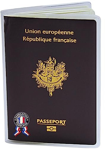 Ugozen Porta Passaporto Transparente | Etui di Protezione Pratico per Passaporti | Pochette per Passaporto da Viaggio - Protezione Ottimale (1)