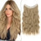 SEGO Secrets Hair Extensions Lange Haarteile mit Unsichtbarem Draht Haarverlängerung Gewellt wie Echthaar 60 cm