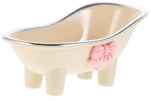 LIFKICH Seifenschale in Badewannenform Badezimmer Seifenschale Vintage Seifenschale Selbstentleerender Seifenhalter Seifenschale Für Die Dusche Mini-pflanzgefäß Krawatte Waschbecken Abs