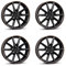 4x Borbet Felgen LX18 8x18 ET40 5x112 black matt rim copper kompatibel mit BMW 1er 2er X1 X2