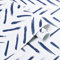 Fiula Peel and Stick Wallpaper Geometric Pattern Wallpaper Self Adhesive Wallpaper Blue and White Sticky Back Vinyl Wrap Waterproof Bathroom Wallpaper Furniture Sticker Bedroom Living Room 44CMx10M