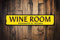 Biopracess Panneau de salle à vin personnalisé de 10,2 x 40,6 cm - Panneau de bar en métal pour amateur de vin - Décoration de cave à vin - Plaque de rue en métal