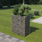 Iiaky Gabionen-Hochbeet Verzinkter Stahl 90×50×100 cm Hochbeet Garten GabionenköRbe Hochbeete FüR Garten Gabionen Zaun