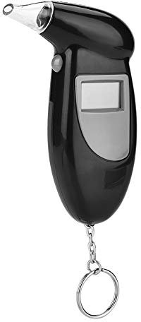 BOROCO Schlüsselanhänger Alkoholtester für Alkohol, LCD-Bildschirm, Professioneller Alkohol-Atemtester, Analysator, Lügendetektor, Alkoholtester, ohne Hintergrundbeleuchtung