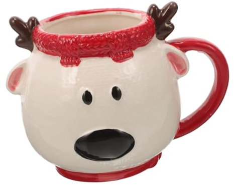 PRETYZOOM Tazza Da Caffè Di Natale Versatile in Ceramica A Forma Di Di Babbo Natale Tazza Adorabile Per La Famiglia