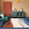 LKTRUK 80X160Cm Orange Farbe Auslegware Teppichboden Schlafzimmer Rechteckiger Teppich Wohnzimmer Bedruckter Schmutzabweisend Und Verschleißfest 2Ft 7.