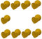 DIYEAH 20 Blätter goldener Siegelaufkleber Adressetiketten für Hochzeitseinladungen Umschlagetiketten für Hochzeiten geschenksticker sticker abdichtende Aufkleber Goldfolie
