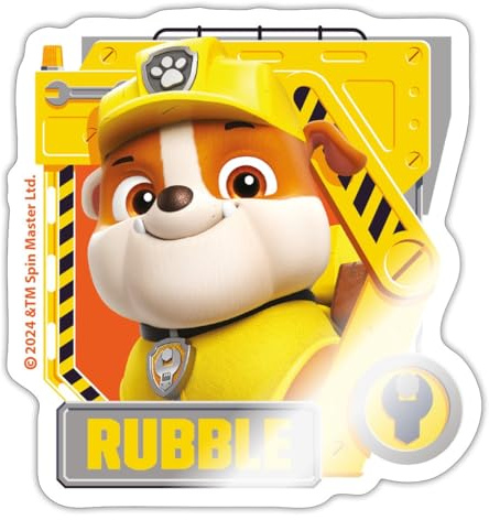 Paw Patrol Rubble Charakterdesign Sticker Aufkleber