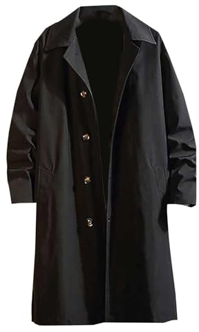 Vente Flash Du Jour Et Soldes Manteau Pour Homme Hiver Coupe Vent Homme 4Xl Manteau Homme Classe Blouson Equitation Homme Parka Matelassée Homme Cardigan Long Avec Boutons Mes Commandes Soldes