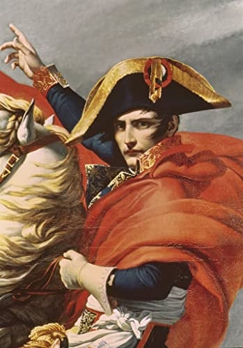 PSVDCTOO Vintage Wanddeko Bilder Poster Wandbild Napoleon überquert am donnerstag die alpen von jacques louis david Poster Wandbild Deko für Zimmer 60x90cm