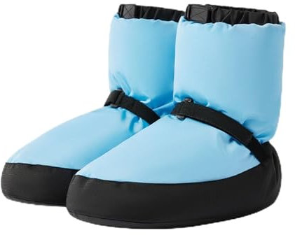 KAISUN Ballett Warm Up Boots, Damen Warm Up Bootie Tanzschuhe, Winter-Aufwärm-Trainingsschuhe, Erwachsene Stiefel, Jazz-Tänzerin(Blue,XS(32-35))