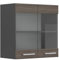 Vicco Armario de Cocina con Vidrio R-Line, Gris Noble, 60 cm