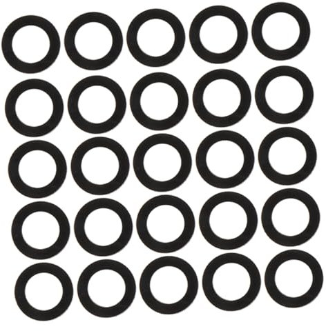 FELTECHELECTR 50stücke Dichtungsring Für Waschbecken Wasserhahn Lecksichere Gummidichtungen Rohrabdichtung Flachdichtung Gummi Dichtungsscheiben Unterlegscheibe