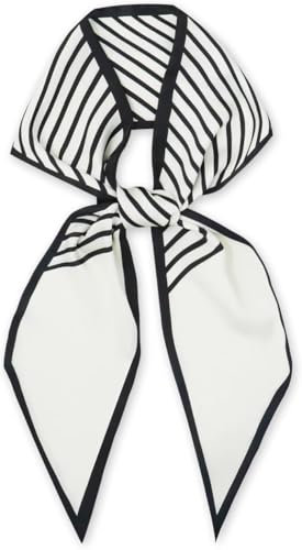FonVan Seidenschal Seide Haarschal für Damen, Halstücher, Bandana, Satin Schal Kopftuch, Halstücher für Handtaschen, Handtaschen-Zubehör, Seidentücher Scarf - 145 x 13cm