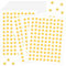 2160 Stück Goldene Sterne Aufkleber, 10 Bögen 0,7 mm Durchmesser Stern Sticker, Gold Glitzer Mini Sticker, für Lehrer, Studenten, Scrapbooking, DIY-Grußkarten (Golden)