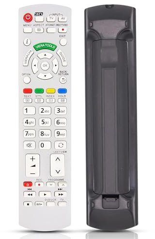 Hd-line Ersatz Fernbedienung für Panasonic N2QAYB000572 – Kompatibel mit Panasonic TVs – RM-D1170 Modell – Keine Einrichtung nötig, sofort einsatzbereit, langlebig & zuverlässig