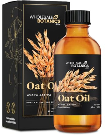 Wholesale Botanics Oat Oil | Cold-Pressed Carrier Oil Lightweight Moisturizer for Skin & Hair | For Soaps, Lotions, & Candles | Vegan & Cruelty Free (4 fl oz)