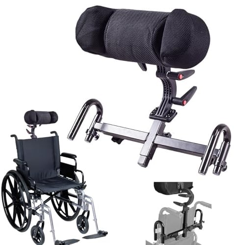Verstellbare Rollstuhl Kopfstütze, Generisch Kopfstütze für Rollstühle | Ergonomische Kopfstützes für Rollstühle Nackenstütze, Nackenstütz-Kopfkissen für Rollstuhl Verstellbare Winkel