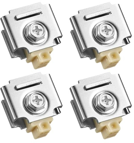 Otoolling 4 Pcs Sliding Door Stop Pocket Door Stopper | Track Stop Sliding Door Stopper for Bi-Passing Doors Closets Bumper Cushion Protection