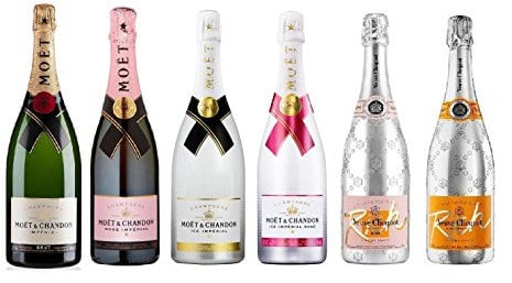 ProvencePremiumRosé Set di Scoperta Champagne Moët & Chandon e Veuve Clicquot Rich, 750 millilitri