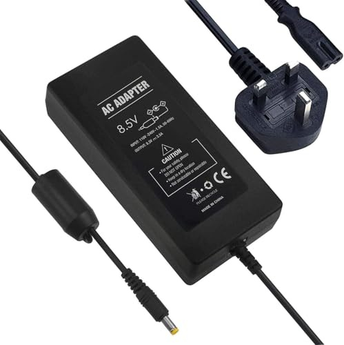 WICAREYO Power Adapter UK Plug Power Supply Compatible for PS2 70000 Slim