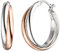 Jobo Damen-Creolen aus 925 Sterling Silber Bicolor vergoldet