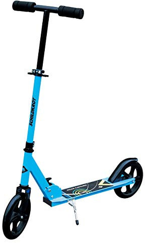 Schildkröt Unisex City Scooter Road Catcher, 200m Räder, klassischer Roller aus Aluminium, klappbar, für Kinder ab 120cm Körpergröße, Jugendliche und Erwachsene, 510201, Sky One Size