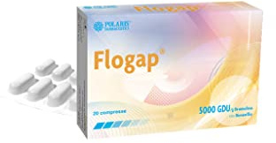 Polaris Farmaceutici Flogap 20 compresse da 1,1 gr. Bromelina 3000GDU/g Enzymix 50 mg Ananas 200 mg Anticellulite Ritenzione Idrica Drenante Cellulite