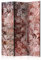 murando - Paravent Raumteiler Innen Ornament Blätter 135x172 cm 3-teilig Einseitig Raumtrenner Raum Trennwand Holz Room Divider Mobiler Sichtschutz Spanische Wand Raum Abtrennung b-A-0446-z-b
