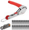 Crimpzange Abisolierwerkzeug, RG58 RG59 RG6 Kompressionszange Set mit 20 stück Kompressions-F-Stecker für SAT Kabel Koaxialkabel
