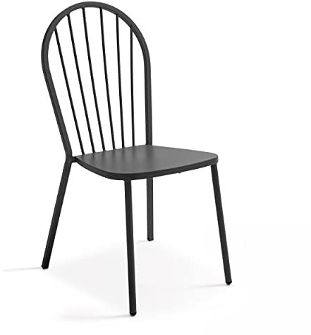 Oviala Garten-Bistrostuhl, Metall, Anthrazitgrau