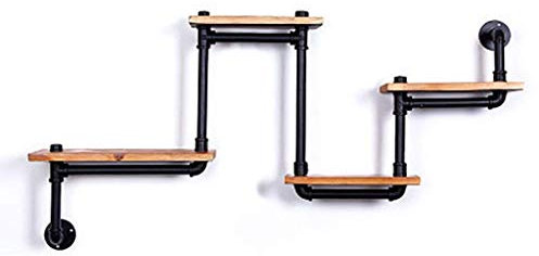 WLABCD Weinregal Home Rot Halter Wein Glasgestell Restaurant Bar Schwimmende Shee, Mauer Unti Wall Regal Industrielle Wind Wand Trennwand Wand Hängende Boden Wanddekoration