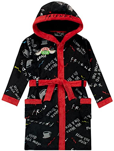 FRIENDS Robe de Chambre Fille Noir 13-14 Ans