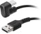 SBS Cavo angolare USB-A a USB-C, connettore a 180°, per Ricarica, trasferimento Dati e Gaming con Smartphone Samsung, Oppo, Xiaomi, Huawei, Lungo 1,8m, Nero