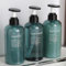 Czemo 3 pezzi Dispenser Shampoo e Bagnoschiuma 500ML Flacone Dosatore per Sapone Liquido, Dispenser Flaconi Pompa in Plastica Ricaricabili Dispenser Doccia