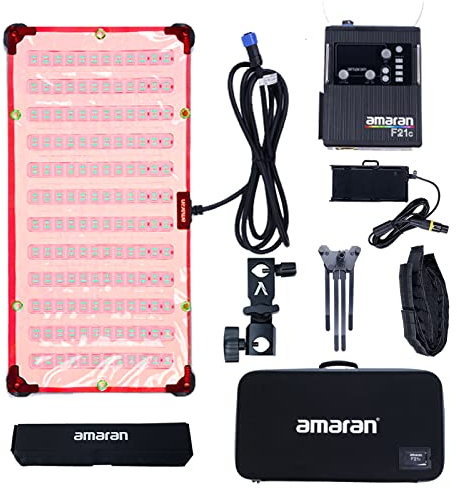 Aputure Amaran F21c 2'x1' 100W RGBWW Flexible LED-Matte mit Wabengitter CRI 95+ CCT 2500K bis 7500K Unterstützt Sidus Link App Control Integrierte 15 Beleuchtungseffekte