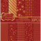 MIAHART 30 Blatt Weihnachtsmusterpapier-Set, A4-Format, Rot und Gold, Festival, dekoratives Bastelpapier, doppelseitig für die Kartenherstellung, Sammelalbum, 10 Designs