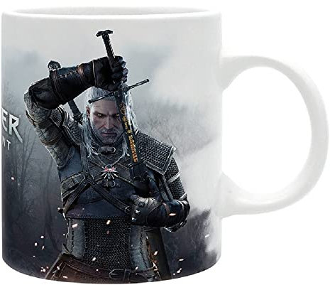 Witcher Geralt von Riva Tasse à café avec logo Wild Hunt