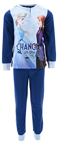 Disney Pigiama Frozen Invernale 7 Anni Elsa Maniche Lunghe Bambina Pile 5958