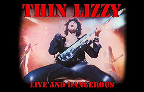 Thin Lizzy Poster Live and Dangerous Nue offiziell Textile Flag 70cm x 106cm One Size