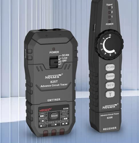 QDTimes Cable and Network tester NF-825TMR Cable Tester LCD Display Network Cable Tracker Underground Cable Finder Wire Detector