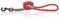 HugglePets Reflective Rope Dog Lead - Red (107cm x 1.2cm) High Visibility Weatherproof Lead for Dogs with Reflective Stitching & Easy-to-Attach Metal Swivel Trigger.