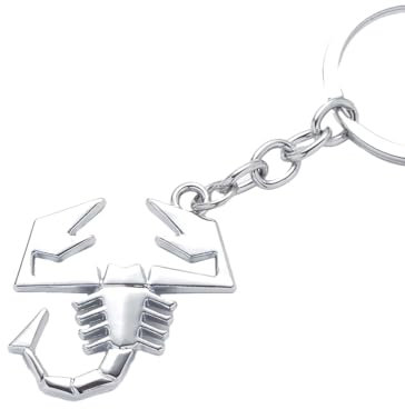 KardoL Auto Schlüsselanhänger Metall Kompatibel mit für FIAT Abarth 500 600 125 124 595 Punto 2024 - Geschenk für Männer Frauen Autozubehör,S-A