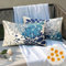Kissenbezüge Wasserdicht Kissenbezug Navy Blau 30x50cm Dekokissen Outdoor Wetterfest Kissen Sommer Blume Dekoration Sofakissen Modern 2er Kissenhülle für Schlafzimmer Sofa Bett Garten Deko