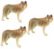TOYANDONA 3St simulierter Wolf kinderspielzeug plastiktiere für Kinder Kid Toys kinderzimmerdeko Realistisches Wolfsspielzeug Garden Decor gartendeko fest Zubehör Marionette schmücken Modell