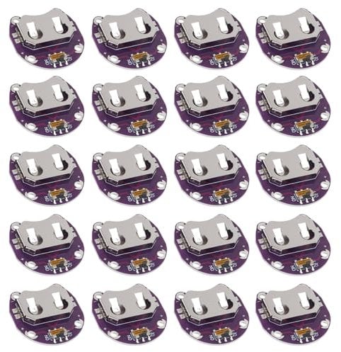 DIANN 20pcs Lilypad Coin Cell Battery Holder CR2032 Battery Holder Case Module