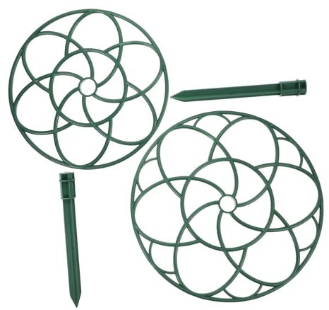 POPETPOP 2St Lutscherhalter blumenständer Blumenstand Rosenpflanze Einsätze Ring Erdbeeren Tomatenpflanzen Pflanzen unterstützen Regale Kletterrebenstütze Gitter Spenderkreis Pergola Rahmen