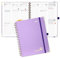 POPRUN Kalender 2025 Buchkalender Ringbuch mit Hardcover, ca. A4 (25,5 x 20,5 cm), 12-Monate-Terminplaner (Jan.2025-Dez.2025), Wochenplaner 2025 mit 100 GSM Elfenbeinpapier - Violett
